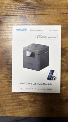 ANKER 3-in-1 Cube with MagSafe 充電器 Apple