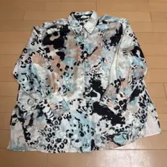 ZARA柄ブラウス　Ｍ