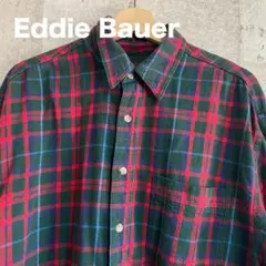 Eddie Bauer（エディー・バウアー）長袖フランネルシャツ Lサイズ