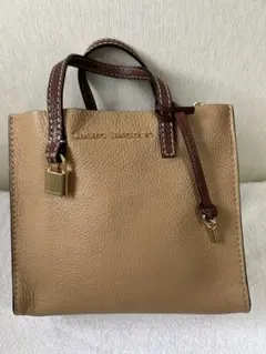 ‼️最終価格‼️バイカラー　ハンドバッグ(茶系)