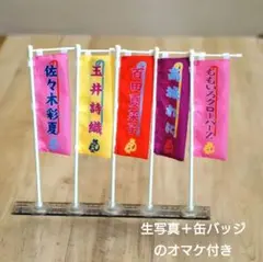 【美品】ももクロ一座 特別公演 明治座2019興行のぼりミニ 5本セットのサムネイル