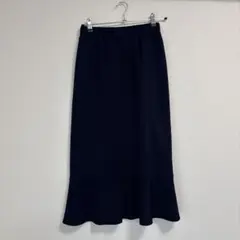 NOLLEY'S ネイビー フレアロングスカート