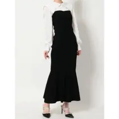 RESEXXY スクエアカラーニットマーメイドワンピース　リゼクシー