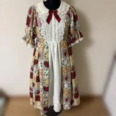 axes femme kawaii ハピネスベリーワンピース・イエローグリーン