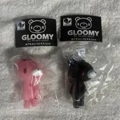 グルーミー　GLOOMY カプセル　ソフビマスコット　ガチャ　黒　ピンク