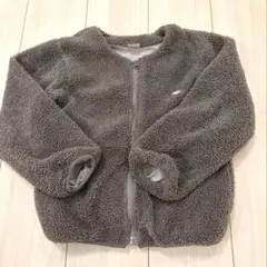 美品　プチマイン　ジップアップジャケット 130cm チャコール