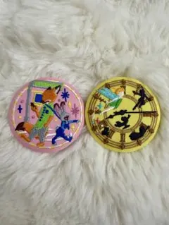 ディズニーキャラクターズ　刺繍缶バッジ