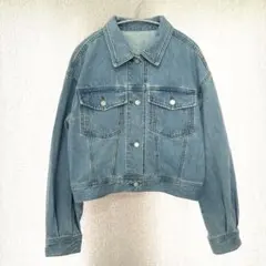 美品✦GU デニムジャケット L ブルー Gジャン 綿100％
