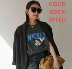 新品タグ付■GOODROCKSPEED■ミッキープリントTシャツ■大人っぽい❢