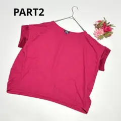 PART2 ピンクトップス 965 L 半袖 フレア袖 カットソーのサムネイル
