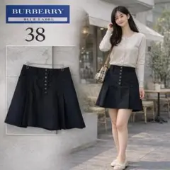 BURBERRY BLUE LABELバーバリーブルーレーベルミニスカー38M黒