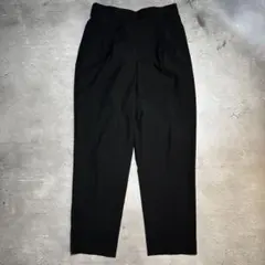 GLOBAL WORK テーパードパンツ 黒 Lサイズ ウエストゴム アンクル丈