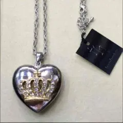 クラウンハートネックレス ゴシック＆ロリータ ゴスロリ パンク 定価2,940円
