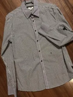 【G2000】 メンズ カジュアル シャツ ギンガムチェック Lサイズ