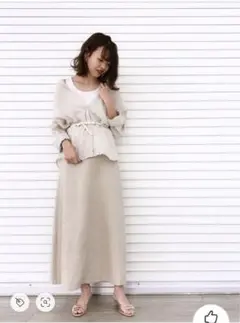 新品タグ付き★ apart by lowrys R/Lセミフレアロングスカート
