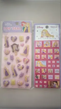 【海外正規品】ラプンツェルタイルシールPOPSEAL立体シール2枚セット