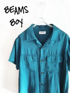 D222088 BEAMS BOY サテンオープンカラーシャツのサムネイル