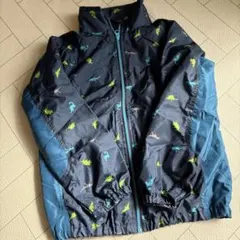 マザウェイズ　恐竜柄ポケッタブルジャケット140cm