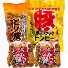 ㊗️人気商品32㊗️沖縄・国産若鶏とり皮②・いちゃがりがり②・4点