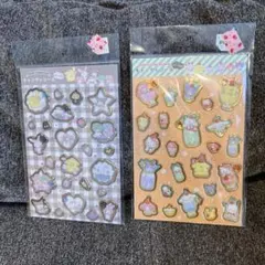 サンリオ　キャンディシール　ストーン付き　ぶるしゅわドリンク　くすみカラー