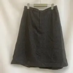 レディース ひざ丈スカート グレー M相当