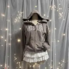 GAP ジップパーカー ブラウン　秋