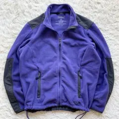 00s L.L.Bean POLARTEC フリース 好配色 エルボーパッチ 紫
