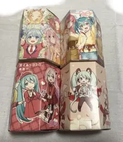 【4種】初音ミク 赤い羽根募金 募金箱