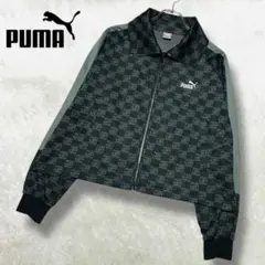 美品 プーマ トラックジャケット モノグラム 三笘薫着用モデル ブラック