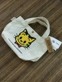 【美品】　OSAMU HARADA ミニトートバッグ 猫　ネコ　ねこ　刺繍