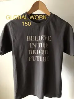 値下げしましたGLOBALWORKグローバルワーク150チャコールグレーUネックのサムネイル