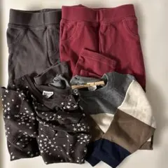 H&M ストライプ柄 セーターBREEZEシャツとcrafパンツセット