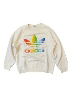 80's デサント adidas レインボーロゴ スウェット