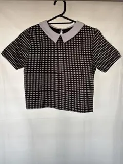 EMODA チェック柄 半袖Tシャツ