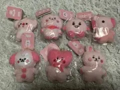 BT21 たっとん ピンク マスコット 7体セット