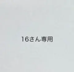 16さん専用ページ