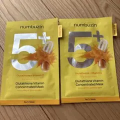 numbuzin No.5 グルタチオンC フェイスマスク 2枚セットのサムネイル