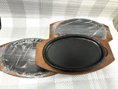ステーキ皿 鉄板 プレート３枚セットのサムネイル