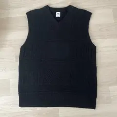 ZARA ザラ ニット ベスト ブラック チェック柄