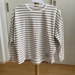 ボーダー長袖カットソー