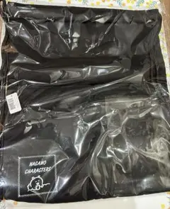 ナガノキャラクターズ ナップサック モノクロなくま ブラック 黒 ナガノのくま