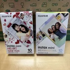 instax mini HEART SKETCH & MERMAIDTAIL