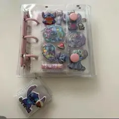まとめ売り　クリアシール帳　透明　シール帳　スティッチ　ウォーターシール　fj