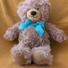 ダイソー　テディベア ぬいぐるみ ブルーリボン