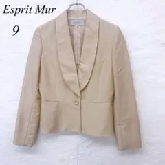 e5255 エスプリミュール ジャケット 9号 ウール混 フォーマル セレモニー