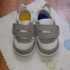 イフミー　ベビースニーカー　13cm　グレー×シルバーラメ