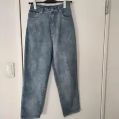 しまむら terawear emu テーパードデニム ライトブルー 神デニム