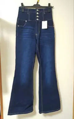 【新品タグ付き】GRL ハイウエストストレッチフレアデニムパンツ Lサイズ