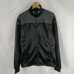 adidas　トラックジャケット　L　ブラック　ドット　B5214
