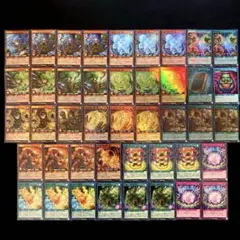 遊戯王ラッシュデュエル　霊使い　デッキパーツ　フルコンプセット　ほぼ3コン 遊戯王ラッシュデュエル 霊使い デッキパーツ フルコンプセット 3コン